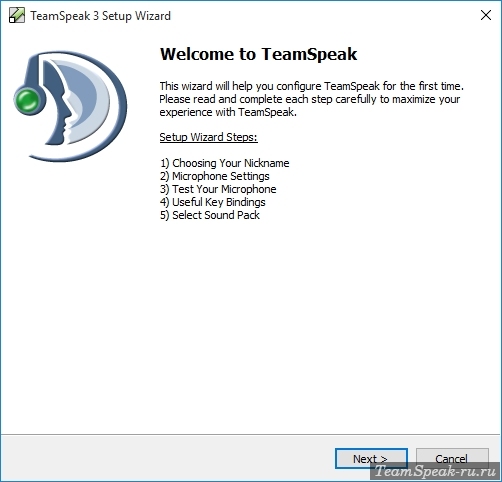 Мастер-помощник настройки TeamSpeak 3 Мастер-помощник настройки TeamSpeak 3
