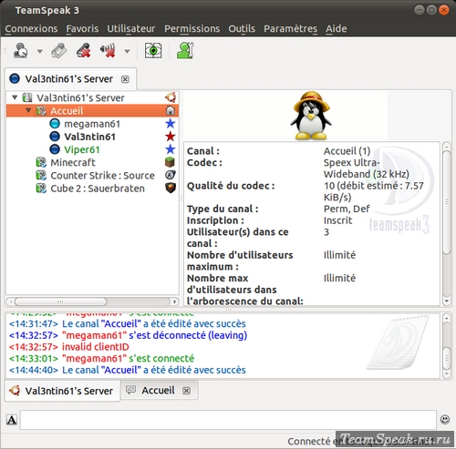 TeamSpeak 3 для Linux TeamSpeak 3 для Linux